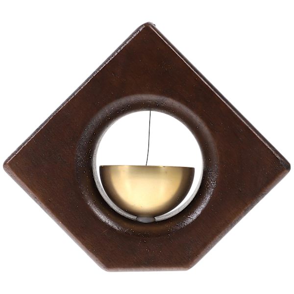 Utomhus Dekoration Farmhouse Dörrklocka Fönster Träklocka Klockspel Utomhus Magnetisk Butiksägare Brun 11.1x9. Brown 11.1x9.5cm