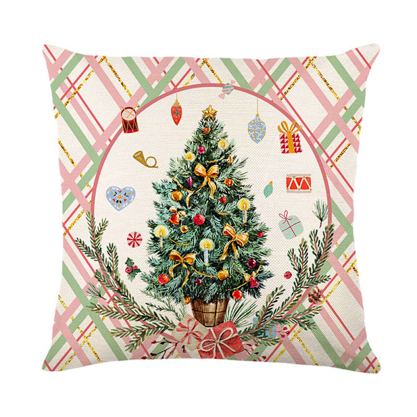 Vaaleanpunaiset pähkinänsärkijä-tyynynpäälliset 18x18, 4 kpl setti, Merry Christmas -neulat, tyynynpäällinen, patiosohva, istuimet, ulkokäyttöön