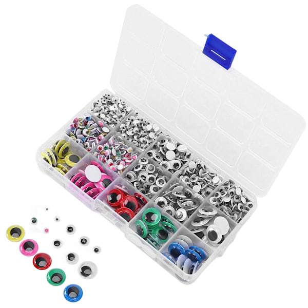Plastögonleksaker Bekväm Användning Olika Val Obegränsad Fantasi DIY Leksaksmaterial för Manuella Scrapbooks