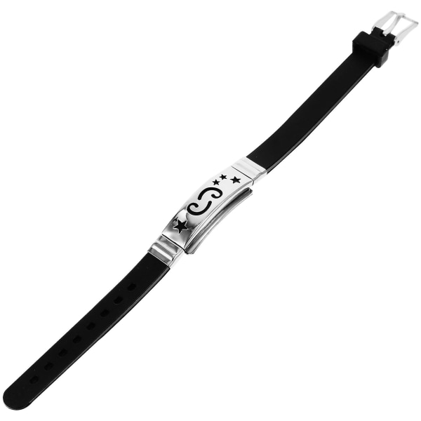 Silikonarmbånd Rustfrit Stål Armbånd Mode Armbånd Tolv Konstellationer ArmbåndM M