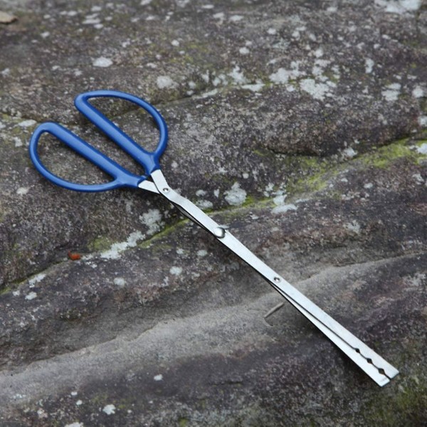 Sammenklappelig Brændetang Log Grabber Tang Bålplads Tang Rustfrit Stål Pejsetang Lange Log Tweezer Til Indendørs Bål Udendørs Forsyninger (