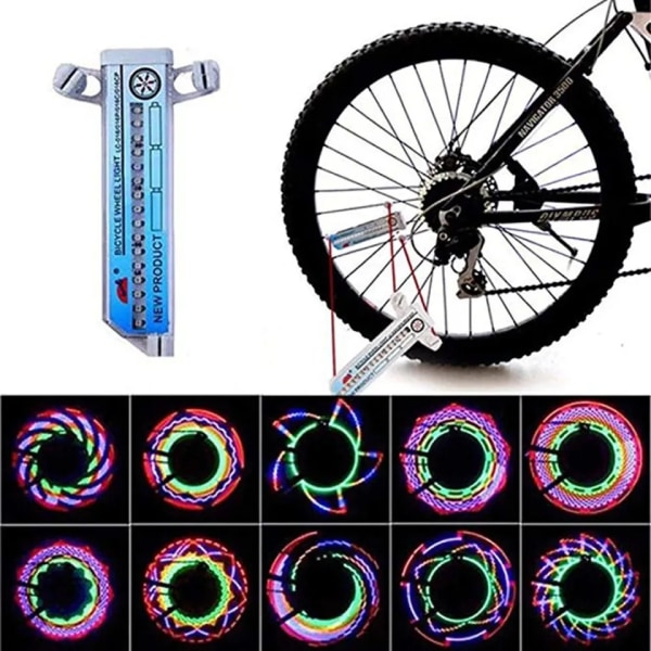 LED cykelhjullys. Vandtætte cykelegerlygter med genopladelige batterier.for sikker cykling,til børn, piger, drenge, voksne, mountainbike, BMX-cykel F