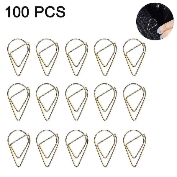 100 kpl Paper Clips, Kestävät ja Ruostumattomat Paperiliittimet