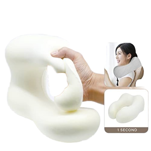 Nyt design u-formet rejse polyester sovepude memory foam nakkepude_xrzi 1