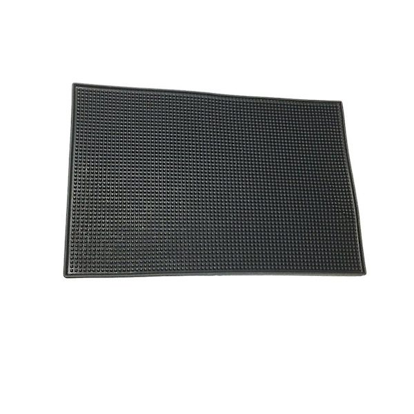 1 st Robust Silikon Bar Halkskyddsmatta Bänkskiva Avloppsplatta Djupa Spår Koppar Mattor Bricka (svart)Svart30 * 45CM Black 30*45CM