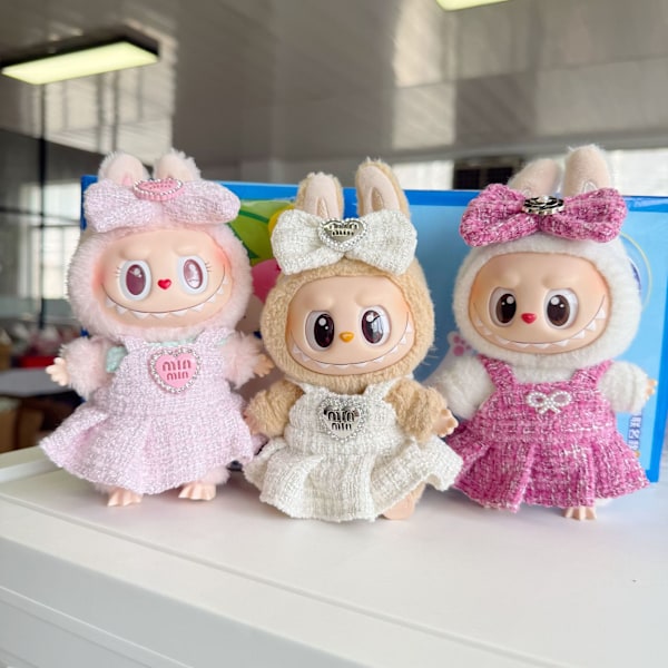 /RYI/Labubu Tøj Tilbehør Dukketøj Labubu Dukker Outfit Monster Cosplay Baby Legetøj Tilbehør G as see