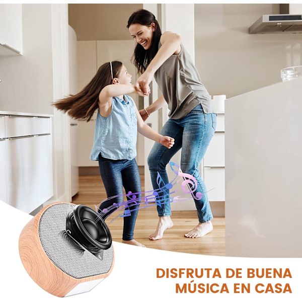 Portabel Bluetooth-högtalare med HD-stereoljud, inbyggt kortplats och mikrofon, bärbara högtalare för utomhus och resor