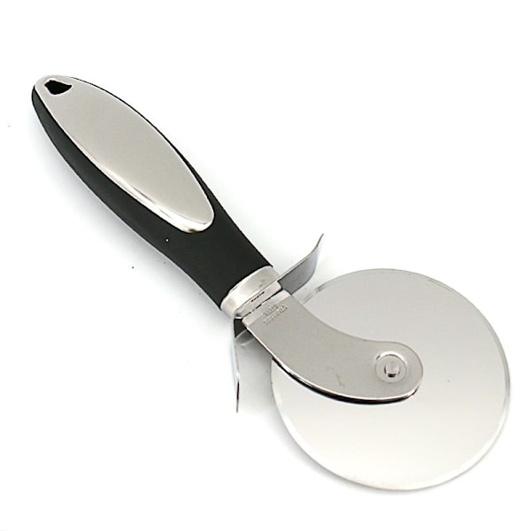 Pizzakniv - Premium Pizzakniv för Köket - Superskarp och Lätt att Rengöra Pizzaskärare, Pizzahjul Svart