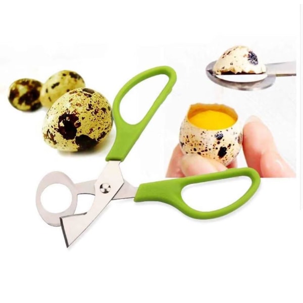 3 kpl viiriäisen munaleikkurin sakset keittiömunaleikkurit (vihreä)