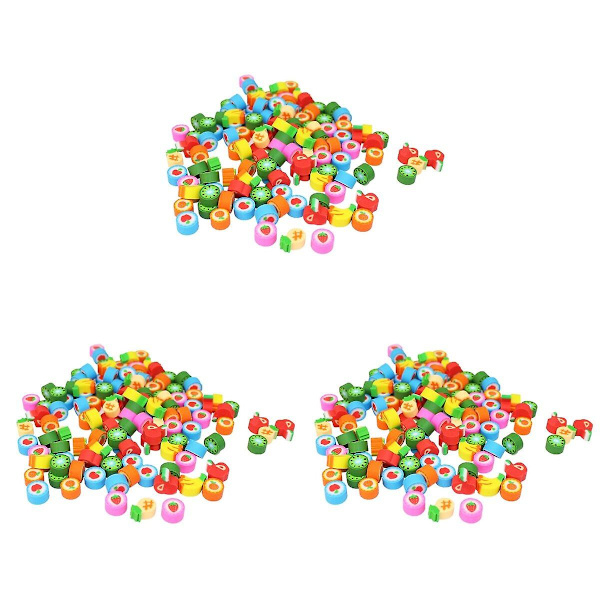 150 st Mini Frukt-Suddgummin Cartoon Kreativa Skolmaterial Present Klassrumsbelöningar För 150 pcs 50pcs