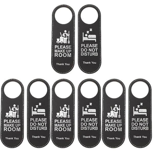 10 st. Sminkrum Dörrskylt Stör Ej Dörrskylt Dörrhängande Skylt För Hotell 8 st 24X8CM 8 pcs 24X8CM