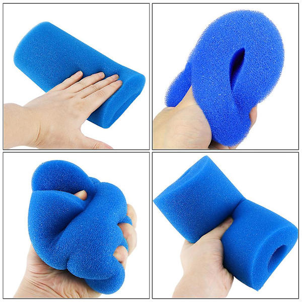 Skumrensesvamp Poolfilter Svømmebassinrenser Filterpumpe Svamp Poolfilter Svamp Blå 20X1 Blue 20X10CM