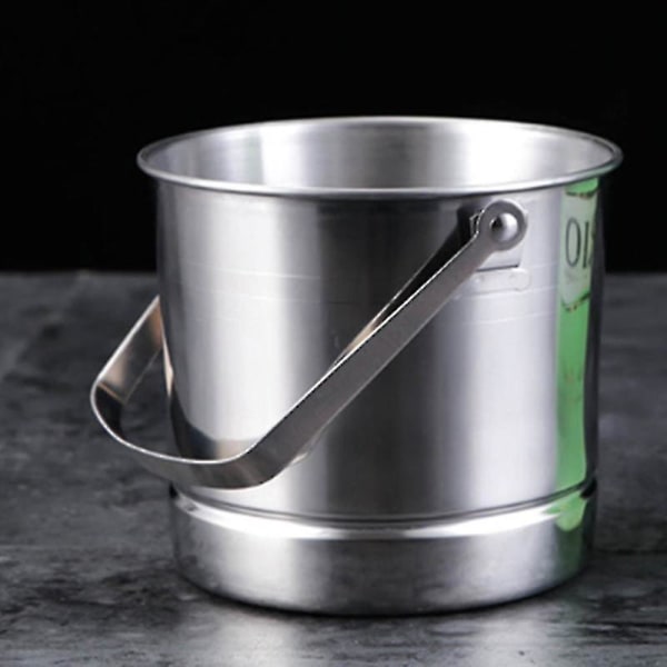 Isbitshink Isolerad Bärbar Rostfritt Stål Champagne Isbitshink Bar Isbitshink Metallhink Wit