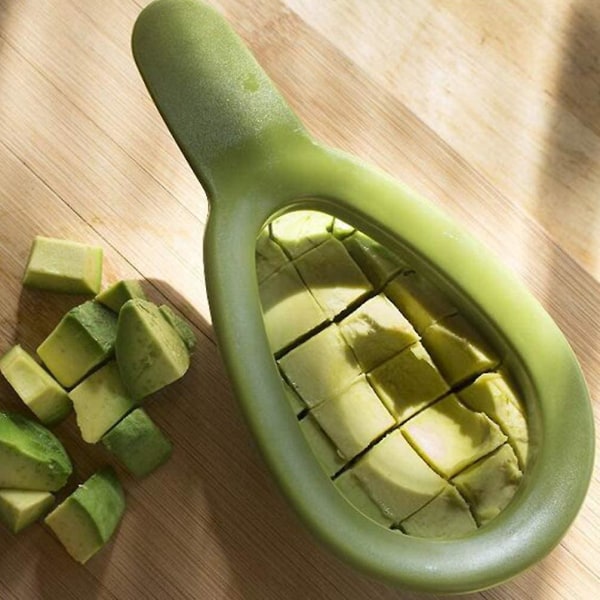 Avocado Slicer Monitoiminen avokadotyökalu Hedelmäkuorintaleikkuri keittiön vempain (1 kpl, vihreä)