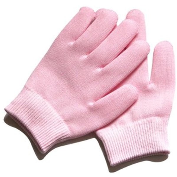 1 pari talvikäsineitä vaaleanpunaiset neulotut hanskat Lämpimät joustavat käsineet asuun kylmään keliin