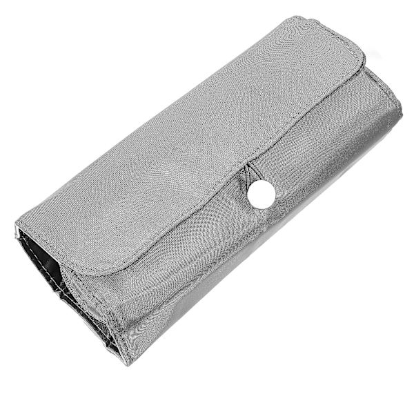 Multifunktionell Sminkborste Rullväska Kosmetisk Väska Toalettartiklar Organiserare Grå 28x23x6cm Grey 28x23x6cm