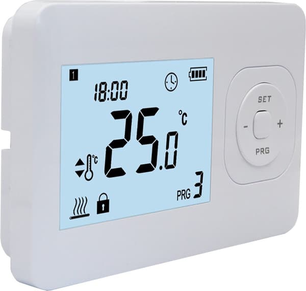 Digital programmerbar termostat til CV-kedel 2-leder tænd/sluk kablet rumtemperaturregulator med LCD-display til hjemmeopvarmning
