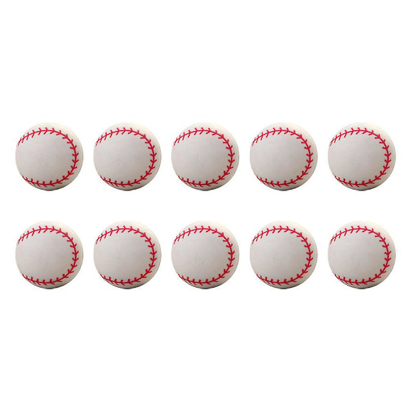 20 kpl Pomppupalloja Baseball-kuviolla Hyppivät Pallot Luovat Palloja Punainen 2,9X2,9CM Red 2.9X2.9CM