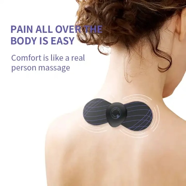 Mini-nackmassager för halskota-massager, 3 st bärbar axelryggmassagematta, fotben Helkroppsmassage Smärtlindring för män kvinnor