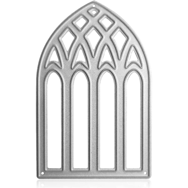 Dør Vindue Skærestencils Metal Vinduesramme Prægestencils Udskæringer Til Scrapbooking DIY Fotoalbum Kortfremstilling Dekorativ Stencil (4 stk)