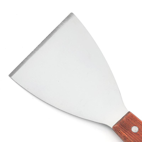 Spatelset Biffspatlar Hamburgervändare Biffvändare Grillskrapa Matlagningsspatlar Verktyg (1st, Silver)