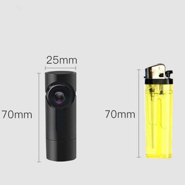 【2022 Ny Version】Full HD 1080P WiFi Bil Dashcam, Bil-kamera uden 140° Bredvinkelskærm, Dash Cam med Loop Optagelse, Parkeringsovervågning