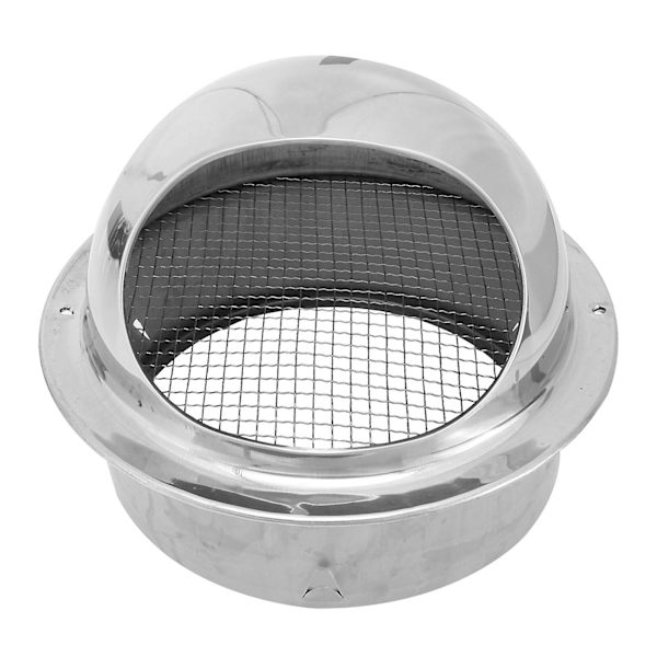 Vægudsugningsventildæksel i rustfrit stål, udsugningsdæksel til emhætte, udsugningsrør til emhætte, luftventilgitter Silver 20x20cm