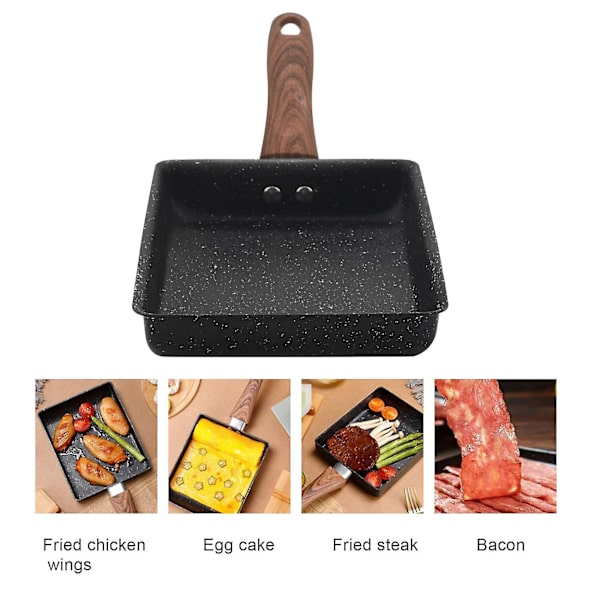 Tamagoyaki Pan Japansk Omeletpande, Non-stick Belægning Kvadratisk Ægpande Stegepande Til At Lave Omelet