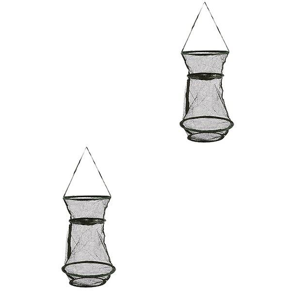 3 stk Foldbar Agnskast Garnfiskenet Bærbar Fiskeri Landing Net Reje Bur 2stk 25X25CM 2pcs 25X25CM