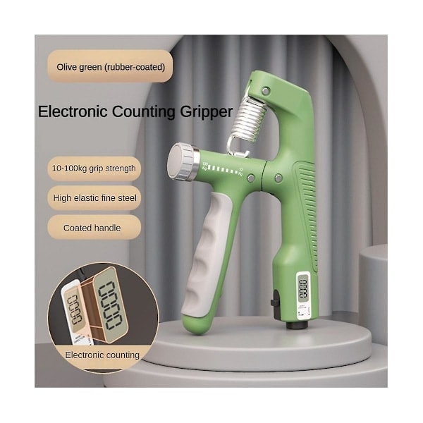 10-100kg Justerbart Elektroniskt Handgrepp Styrketräning Tung Gripper Fitness Muskelträning Hand_RY