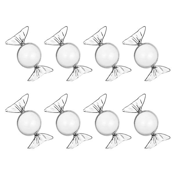24 st/2 förpackningar Kreativa Plastgodisbehållare Godisformade Förvaringslådor Hållare Festtillbehör för Babyshower Födelsedag Bröllop (transparent)
