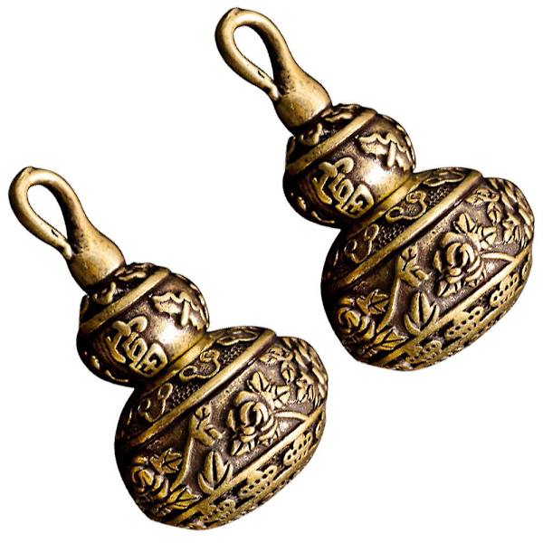 2 stk Kobber Nøkkelringanheng Håndlagde Nøkkelring Henger Nøkkelring Ornamenter 3.8X2.3X2.3CM 3.8X2.3X2.3CM