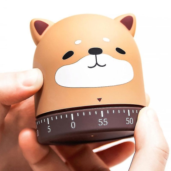 Køkken Timer Tegneserieformet Nyhed Mekanisk Sød Timer Med Høj Alarm Til Børn Shiba Inu Shiba Inu