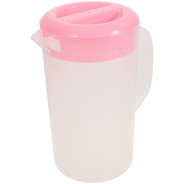 Stor Kapacitet Drikkevare Opbevaringsbeholder Varmebestandig Kold Vandkande Plastik Saftkande Husholdning Pink 23X13CM
