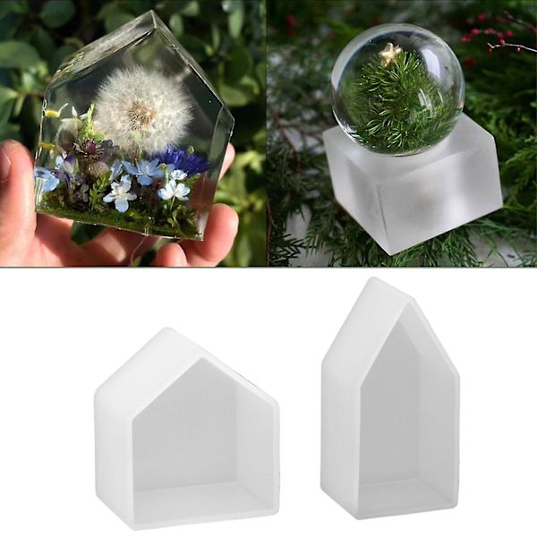 Landskap Hartsformar Klättra Moln DIY Epoxi Silikon Minihus GeometriformarCCC