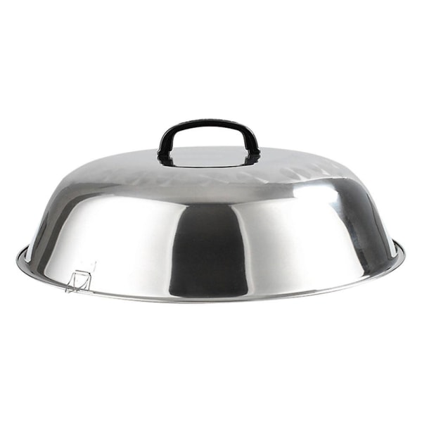 Skjermtelt Biffkuppel Dampdeksel Grytelokk Erstatning Rustfritt Stål Universallokk Sølv2 Silver 29X29CM