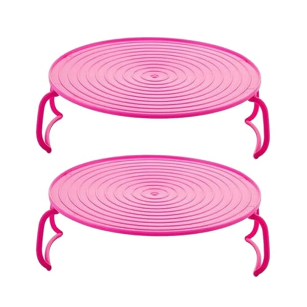2st multifunktionell mikrovågsugn Ångkokare Diskförvaringshylla Köksångfat för ris i lager (rosa)23,5*23,5*8cm 23.5*23.5*8cm