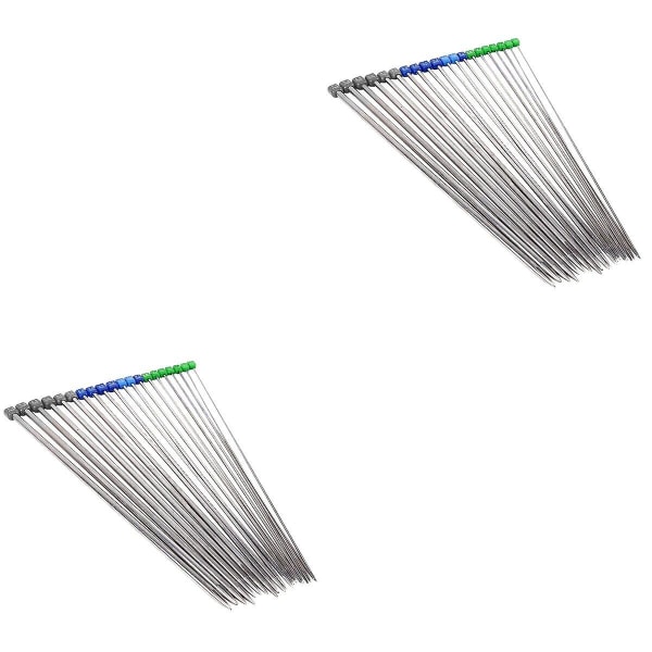 30 Par  36cm Lange Rustfrit Stål Straight Single Pointed Strikkepinde Hæklenåle - 2,0 mm 20 pairs