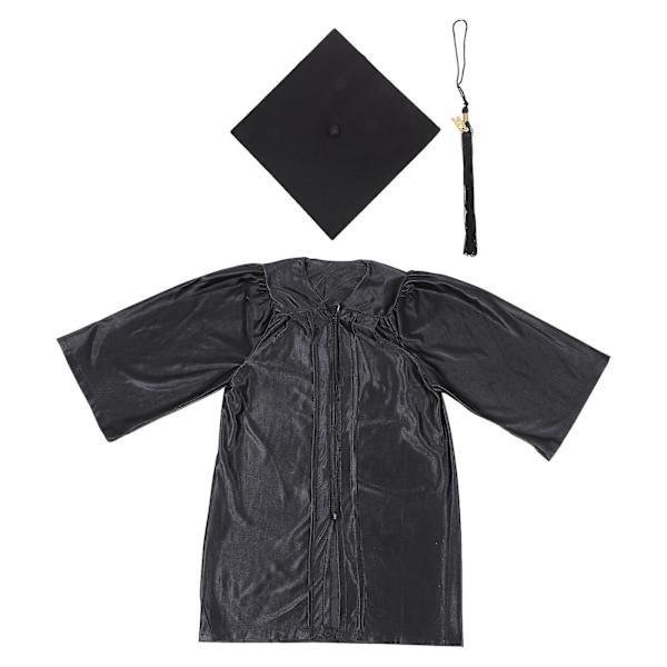 1 Set Barnkläder för Examen, Examenspresent, Barnklänning, Svart 75x41cm Black 75x41cm