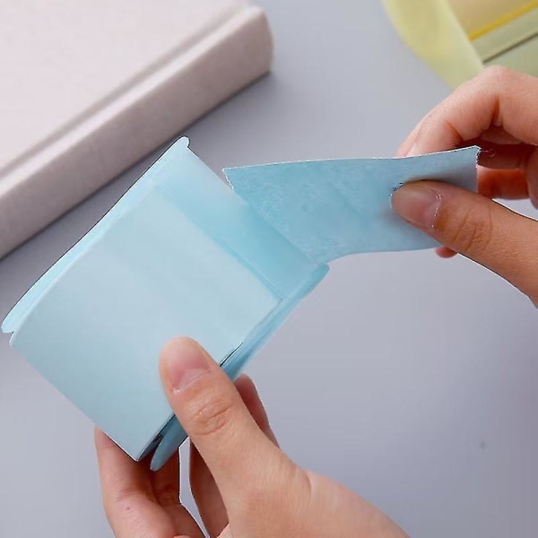 Fyllbar Tape Dispenser med Fargede Sticky Note Papir 2-i-1 for Lærer Barn