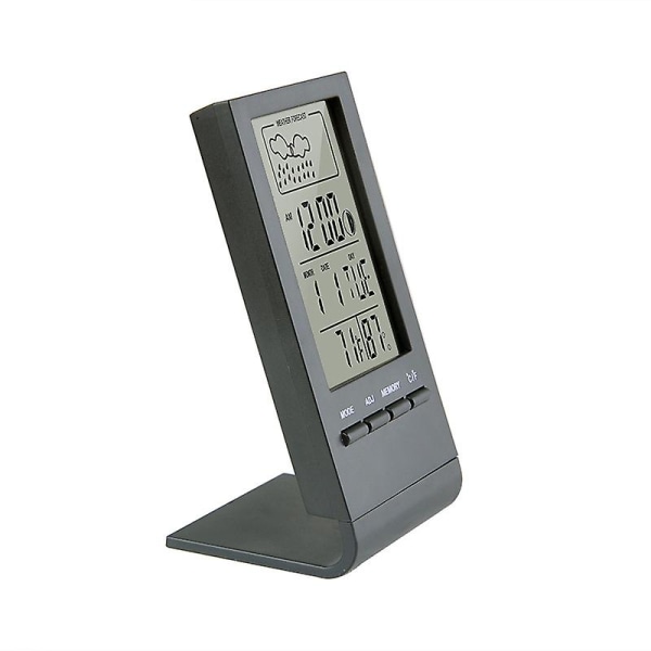 2 st Digital Termohygrometer Termometer Hygrometer Väckarklocka