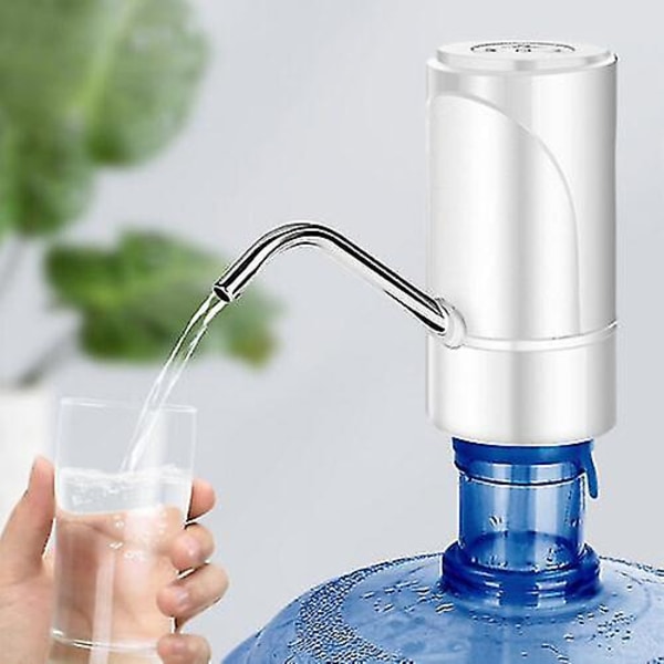 Automatisk drikkevannspumpe Elektrisk vanndispenserflaskebryterHvit White