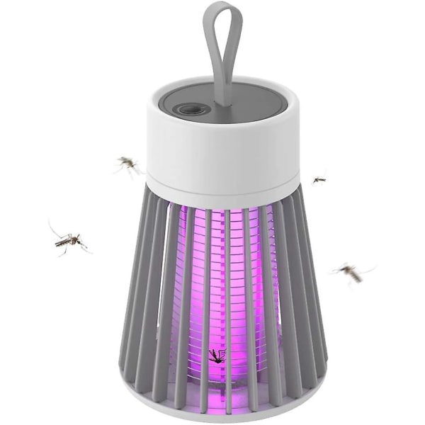 Elektrisk myggdödslampa Bärbar USB Led-ljus Myggfälla för hem sovrum Utomhus CampingWhite White