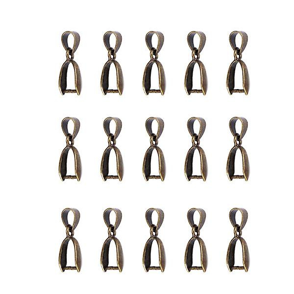 50 st 20mm Koppar Halsband Spänne Hänge Klämma Bail Pärla Hänge Koppling DIY Hängande Ring B 2*0.4*0.3cm
