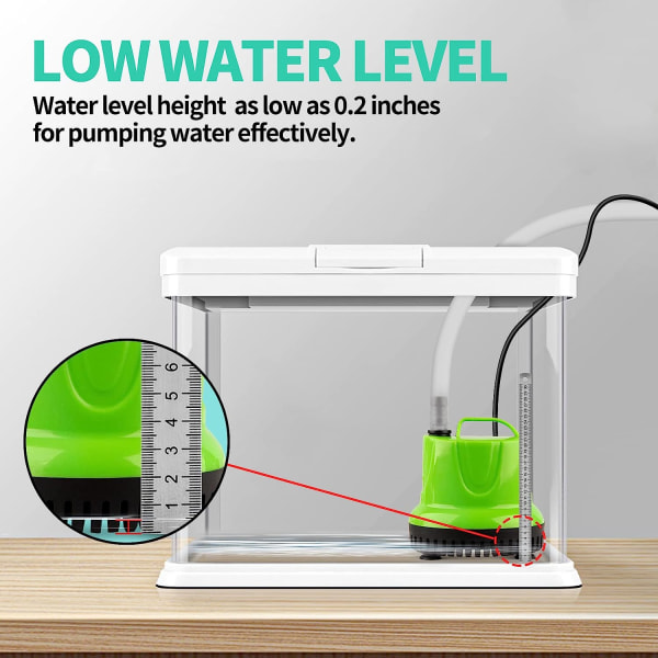660 GPH 40W Submersibel Vattenpump för Damm Akvarium Hydroponics Fisktank Fontän Vattenfall