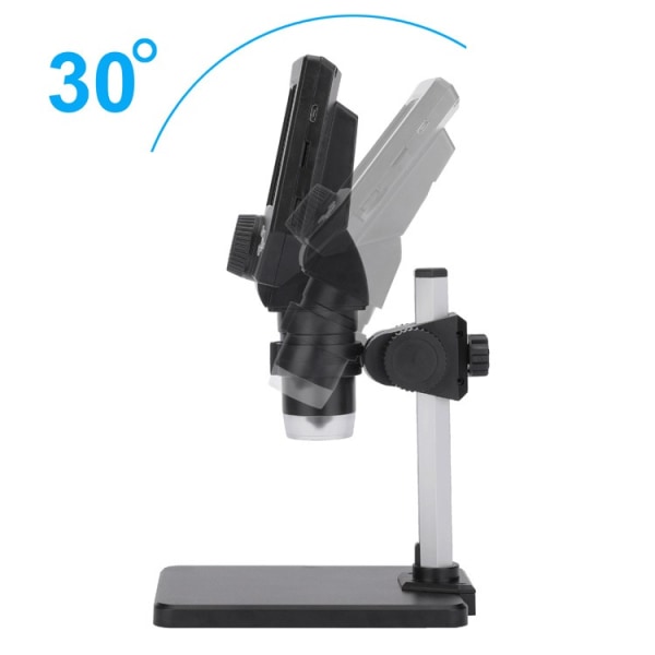 Digitaalinen mikroskooppi 4,3 tuuman HD 1000X 10 MP kamera 8 LED-valoa USB Professional kannettava elektroninen mikroskooppi watch korjaukseen (kärry