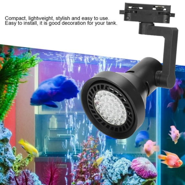 Akvarielampe, LED Spektrum Fiskekum Lampe, Hvidt Lys -35W til Fiskekum Mikrolandskab