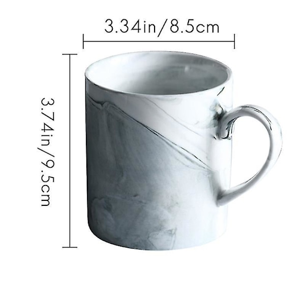 Kaffekop Keramik Drikkekop Kontor Enkel Grå