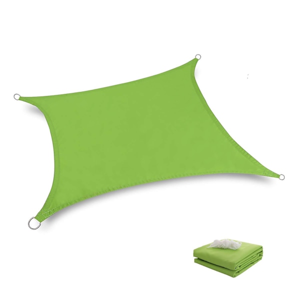 Vattentät Solsegel UV-Blocker Solskydd Patio Likbent Triangel Stickad Block Tyg Pergola Carport Markis 2x2Grön 2x2 Green