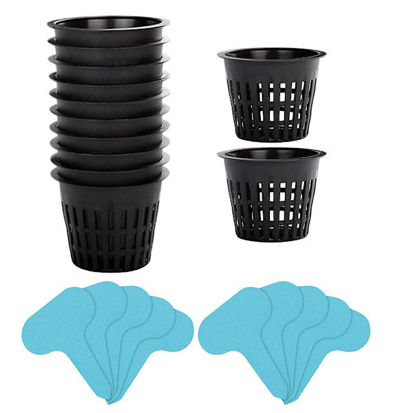 1 Set Planteringshink Små Jordlösa Kultur Nätkoppar Hemplantningsbehållare Svart 8,2X6,5CM Black 8.2X6.5CM